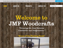 Tablet Screenshot of jmfwoodcrafts.com